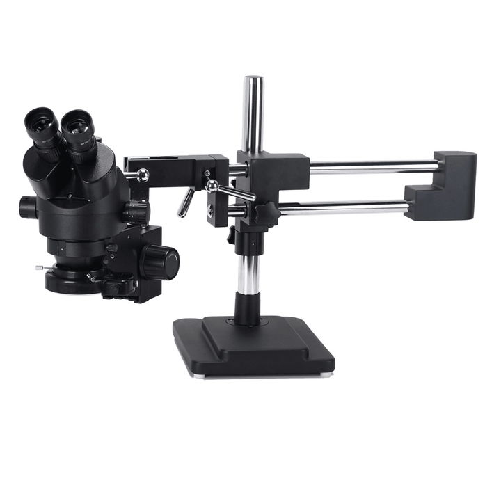 3.5X-90X Double Boom Stand Zoom Simul Focal Trinocular Stereo Microscope+12Mp 4K HDMI USB Industrial Camera for Phone PCB Repair - MRSLM