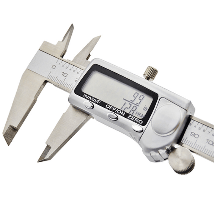 Stainless Steel Digital Metal Fraction Caliper 150Mm Fraction /Mm/ Inch High Precision Large LCD Display Vernier Caliper - MRSLM