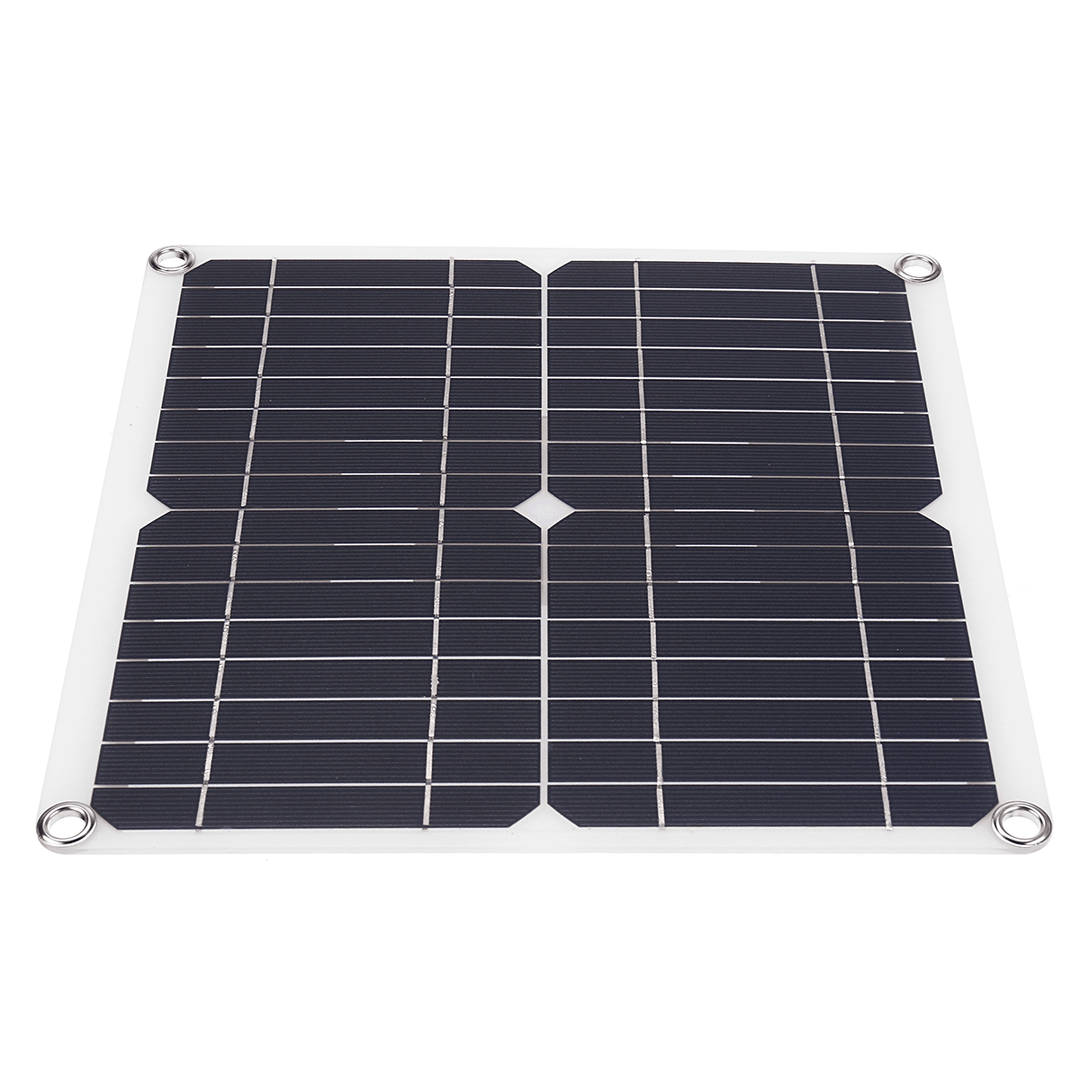 20W 5V Monocrystalline Solar Panel Mono Solar Powered Panel Waterproof Fast Charging Charger Board with Accessories - MRSLM