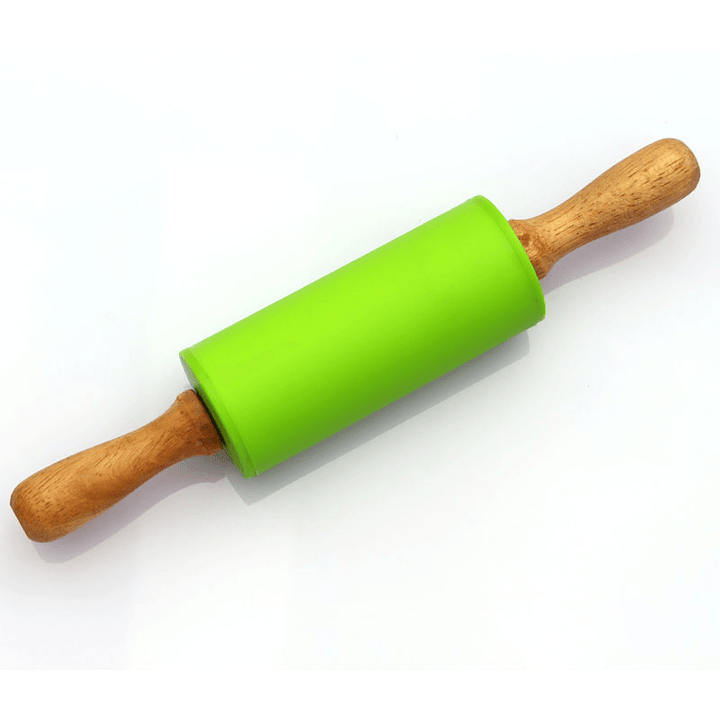 Non-Stick Silicone Rolling Pin Kitchen Pastry Dough Flour Bread Cooking Bakeware Tool - MRSLM