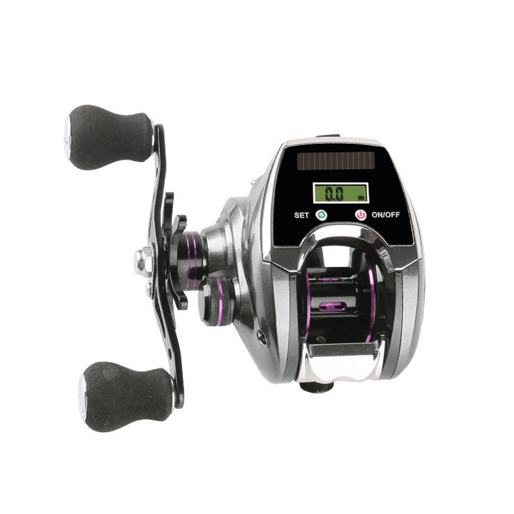 DEUKIO Digital Display Electronic Fishing Reel 6+1BB 8.0:1 High Speed Ratio 10Kg Max Braking USB Rechargeable Left/Right Hand Fishing Reel - MRSLM