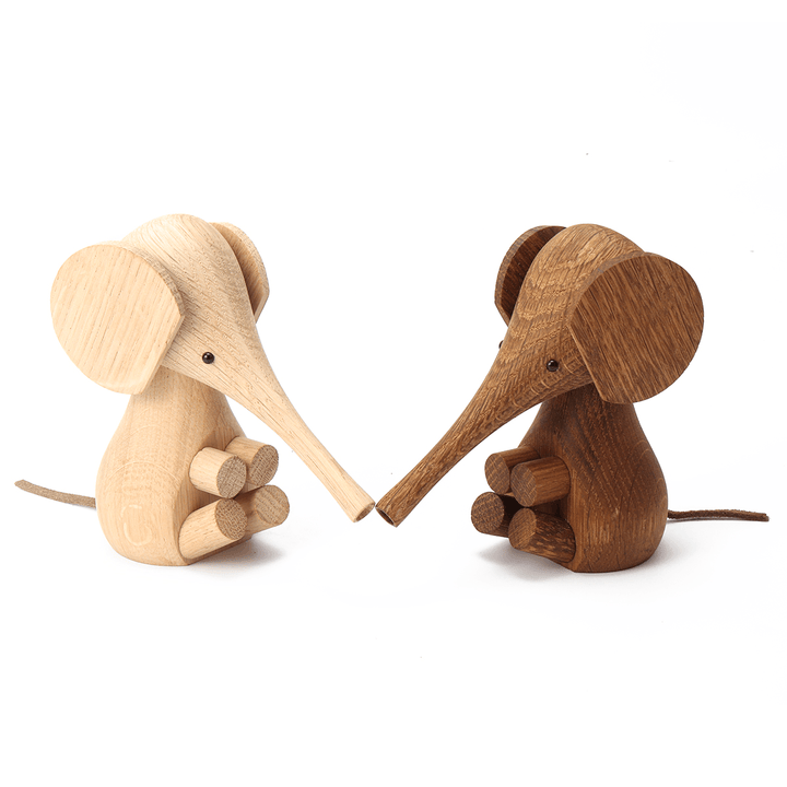 Adjustable Handicraft Elephant Wooden Animal Doll Smooth Surface Home Decorations Gift - MRSLM