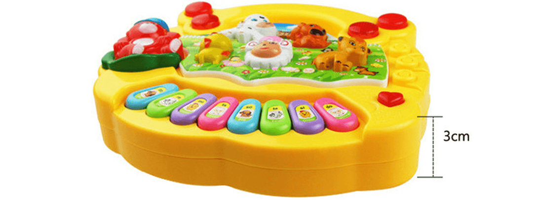 Toddler Musical Piano Toy Allow Toddler to Recognize Farm Animal and Sounds Age 3 - MRSLM