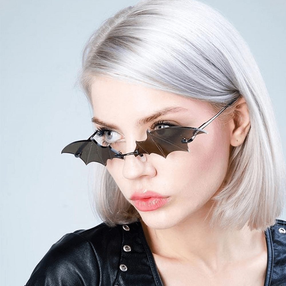 Unisex Personality Creative Bat Shape Fashion Trend UV Protection Sunglasses - MRSLM