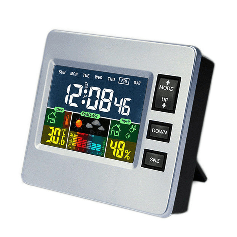 DC-07 Digital Temperature Hygrometer Alarm Clock Calendar Snooze with Backlit Function - MRSLM