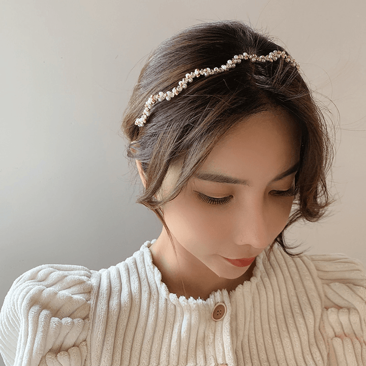 New Korean Girl Face Wash Hair Band Retro French Hairband - MRSLM