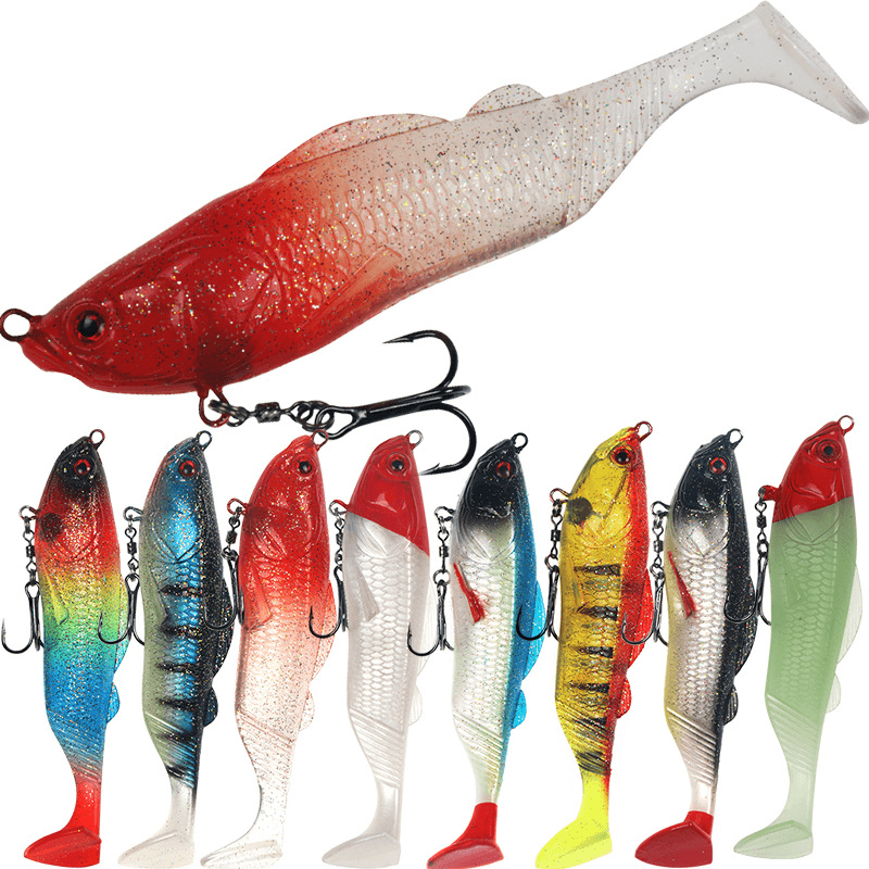 ZANLURE 1 Pcs 13Cm 25G Fishing Lures 3D Fish Eyes Luminous Striped Bass Artificial Hard Bait Fishing Tackle Accessories - MRSLM