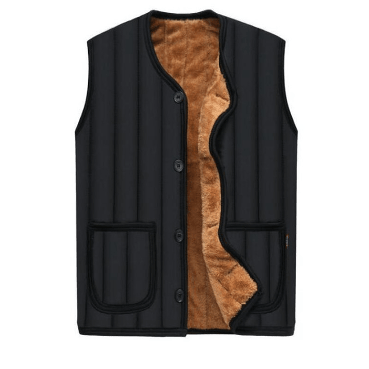 Men'S Waistcoat Sleeveless Padded Cotton Vest - MRSLM