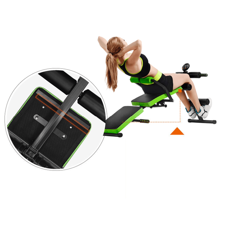 Adjustable Folding Sit up Bench Abdominal Muscle Exercise Machine Dumbbell Stool Bodybuilding Trainer Fitness Equipment - MRSLM