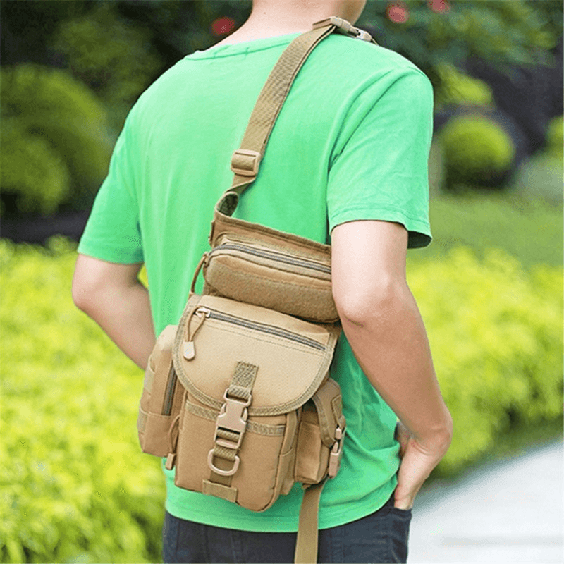 600D Oxford Leg Bag Fishing Waist Bag Multifunction Tactical Storage Bag - MRSLM