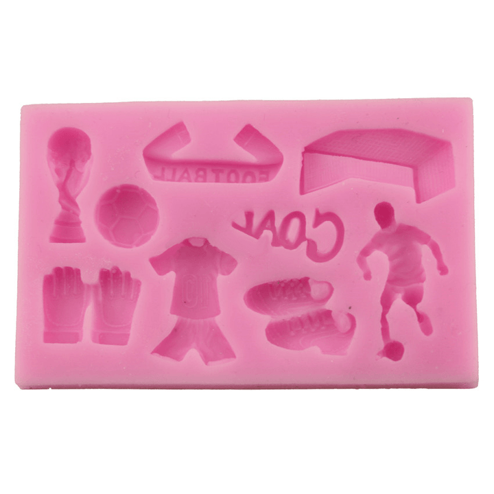 European Cup Football Silicone Fondant Soap 3D Cake Mold Cupcake Jelly Candy Chocolate Decoration Baking Tool Baking Mold - MRSLM