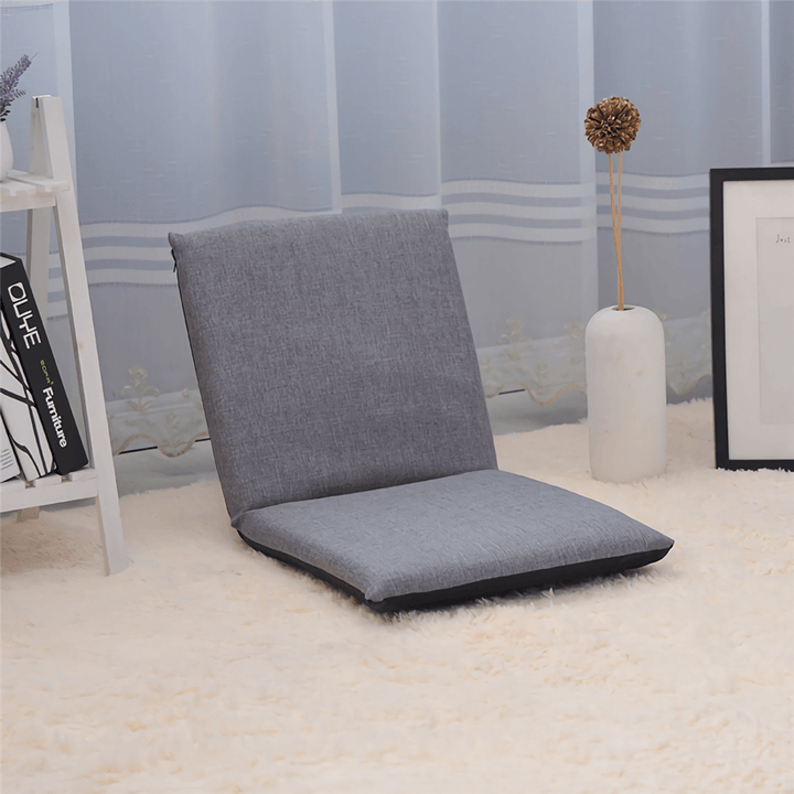 Foldable Couch Tatami Sofa 6 Angles Adjustable Relaxing Lazy Sofa Floor Seat Single-Person Folding Back Chair Bedthroom Living Room Supplies - MRSLM