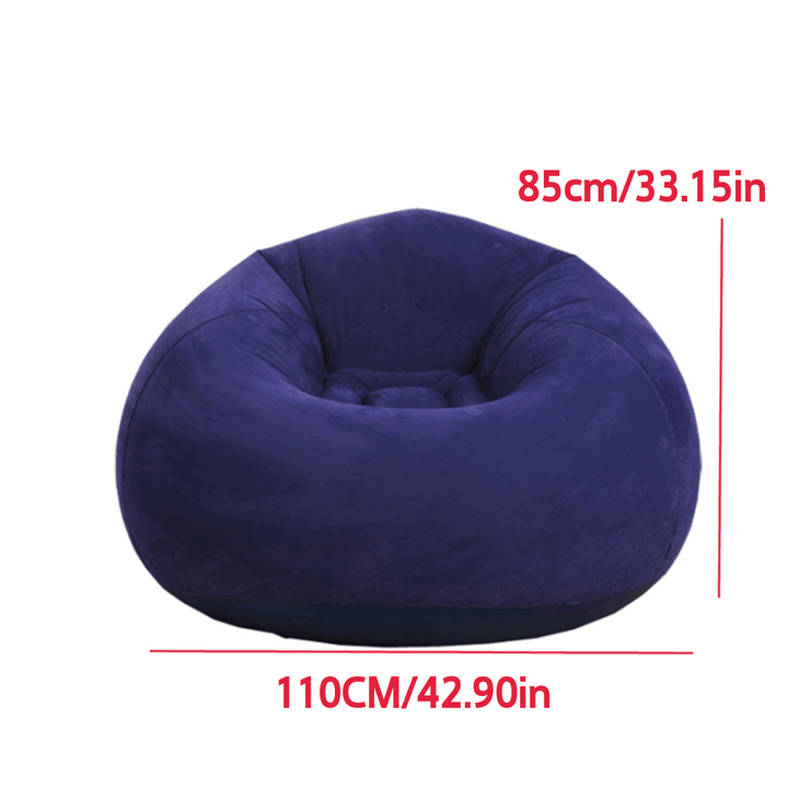 110X85Cm Large Inflatable Chair Bean Bag PVC Indoor/Outdoor Garden Furniture Lounge Adult Lazy Sofa No Filler Folding Bed - MRSLM