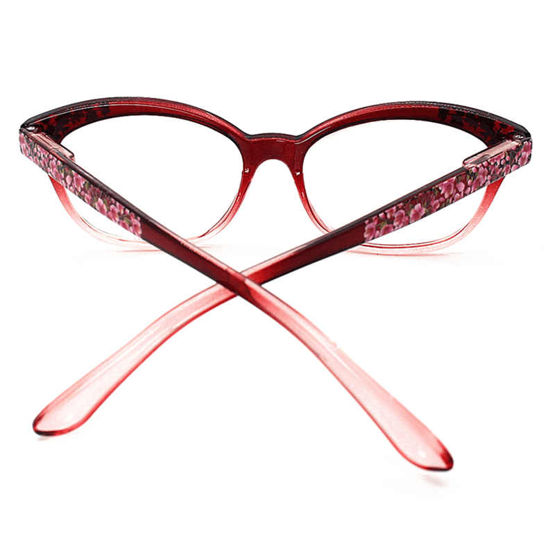 Women Ultra Light Resin Cat Eye Reading Glasses - MRSLM