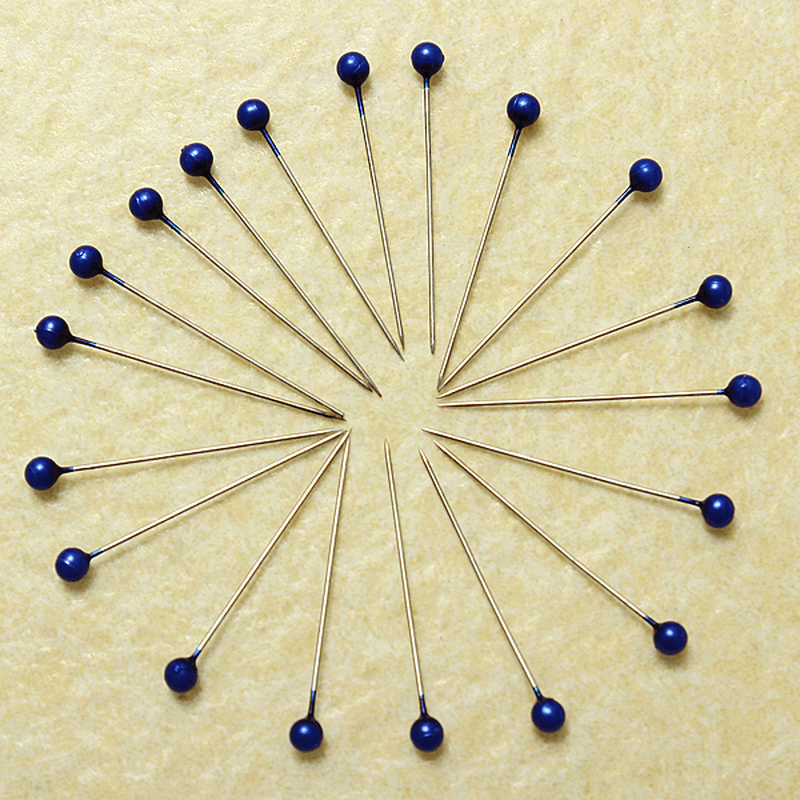 800Pcs round Pearl Head Pins Weddings Corsage Sewing Pin - MRSLM