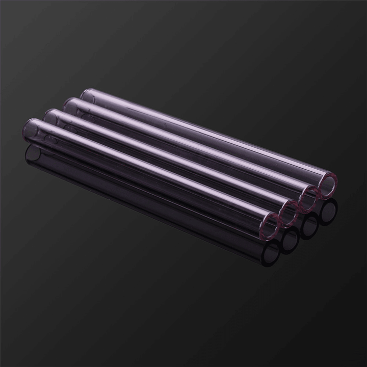 4Pcs 150Mm Transparent Purple Borosilicate Glass Tube Tubing Pyrex Tubes Blowing Tube Test Tube 12Mm OD 2.2 Thick Wall - MRSLM