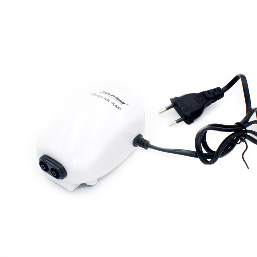 Ultra Silent Aquarium Air Pump Air Compressor Oxygen Airpump Single & Double Outlet Fish Tank Pump - MRSLM