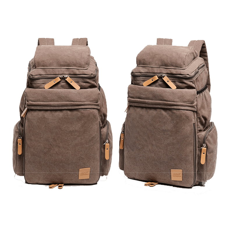 Men Women Large Capacity School Laptop Backpack Canvas Casual Backpack - MRSLM