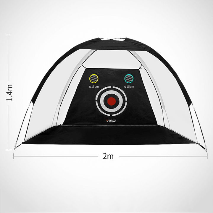 2M/3M Golf Practice Driving Cage Practice Hit Net Outdoor Indoor Golf Hitting Net Trainer Aid with Cutting Hole - MRSLM