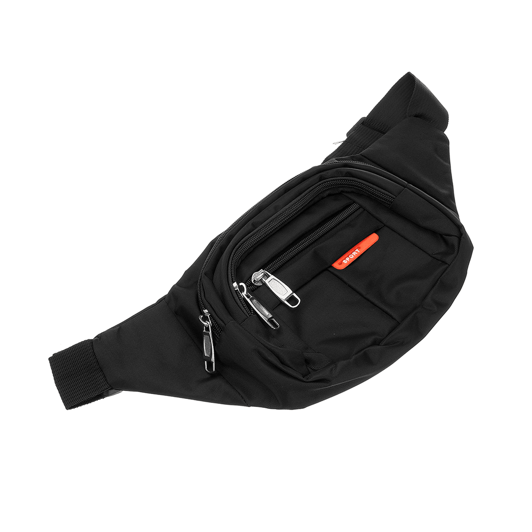 400D Polyester Waist Bag Waterproof Crossbody Bag Camping Travle Sport Cycling Casual Zip Phone Pouch - MRSLM