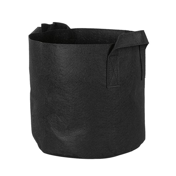 Non-Woven Fabric Planting Grow Box Vegetable Flower Pots Bag Planter Black with Handles - MRSLM