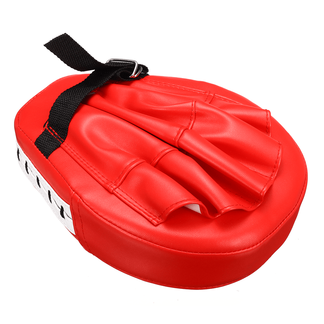 Boxing Target Thickened Curved PU Leather Boxing Curved Baffle Thai Taekwondo Kick Shield - MRSLM