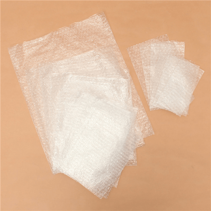 20Pcs Clear Shakeproof Recyclable Small Packing Pouches Poly Bubble Wrap Bags - MRSLM