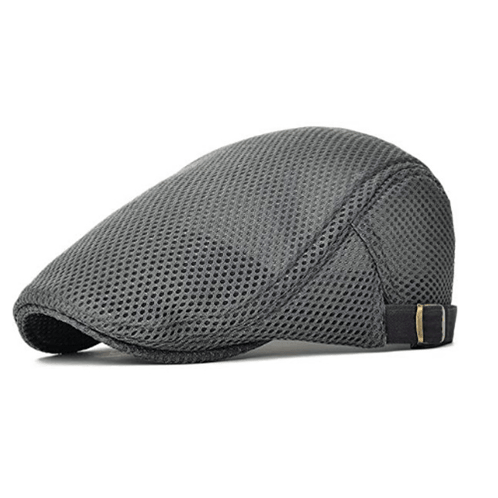 Mesh Adjustable Newsboy Beret Ivy Flat Cap - MRSLM