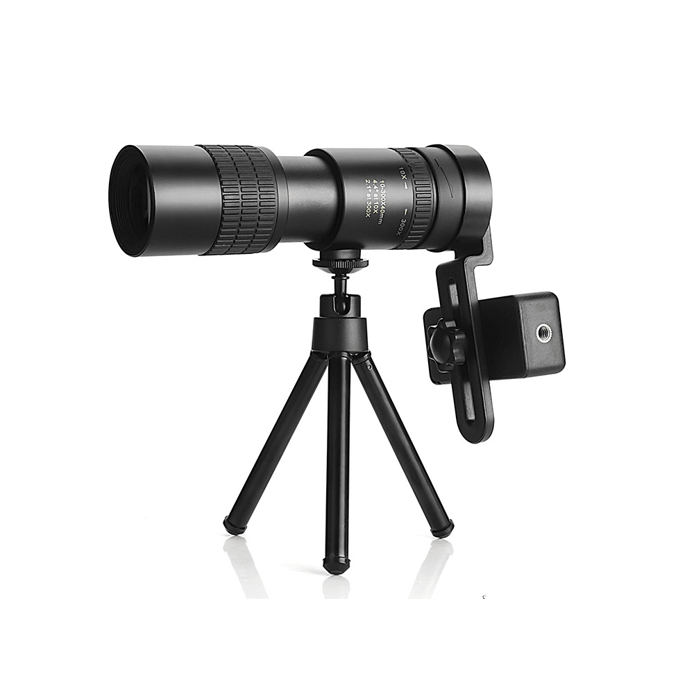 Ipree® 10-300X40 Zoom Telescope Metal Professional HD Monocular Retractable Telescopic for Outdoor Camping Travel - MRSLM