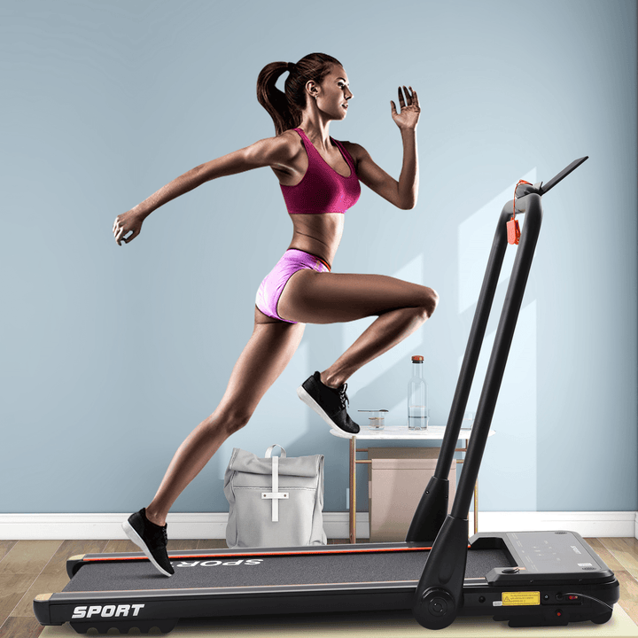 [USA Direct] Bominfit 2.5HP Horizontally Foldable Treadmills 16" Running Belt with Bluetooth APP Fitness Exercise Home Gym - MRSLM