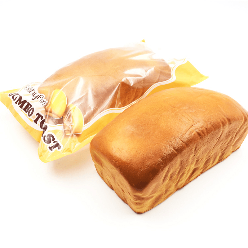 Squishyfun Squishy Jumbo Toast Bread 20Cm Slow Rising Original Packaging Collection Gift Decor Toy - MRSLM