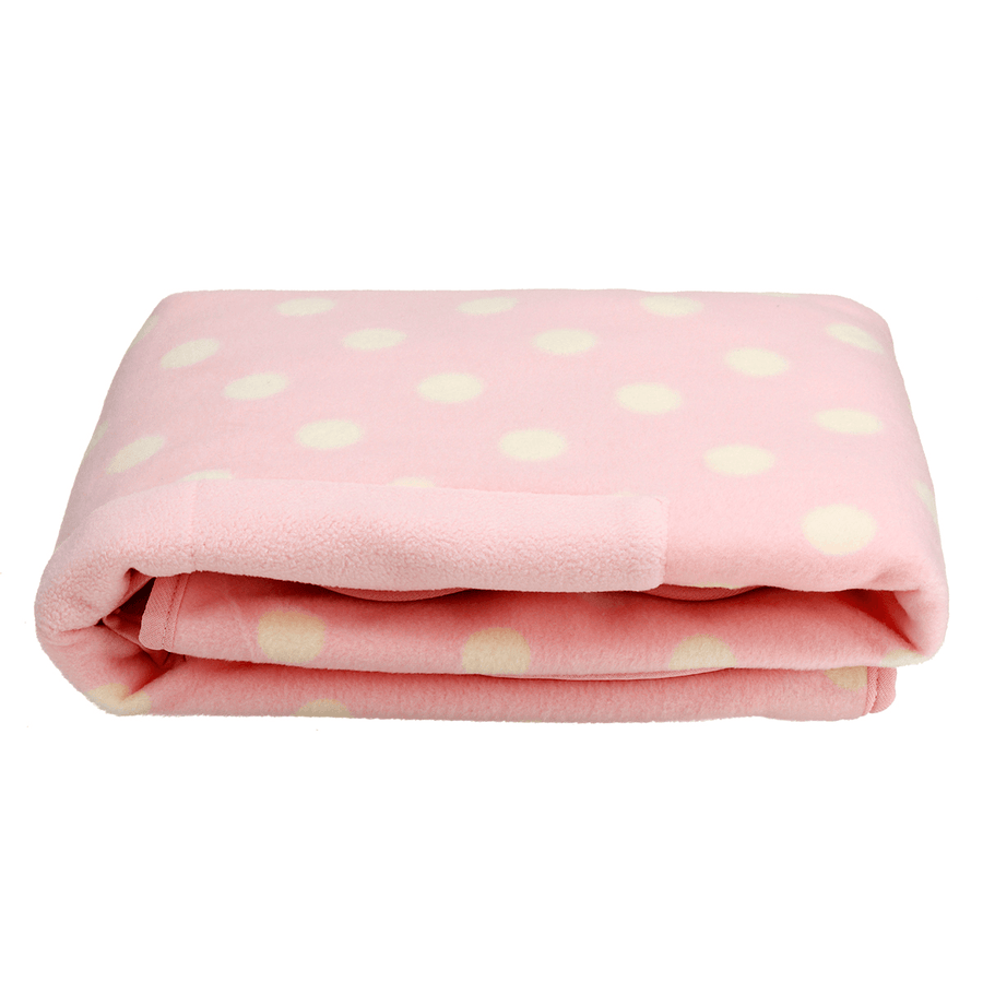 Peepee BW-503 Electric Heated Blanket 88X65Cm USB Charging Knee Pad Car Shawl Removable Pet Mat-Pink/Blue - MRSLM