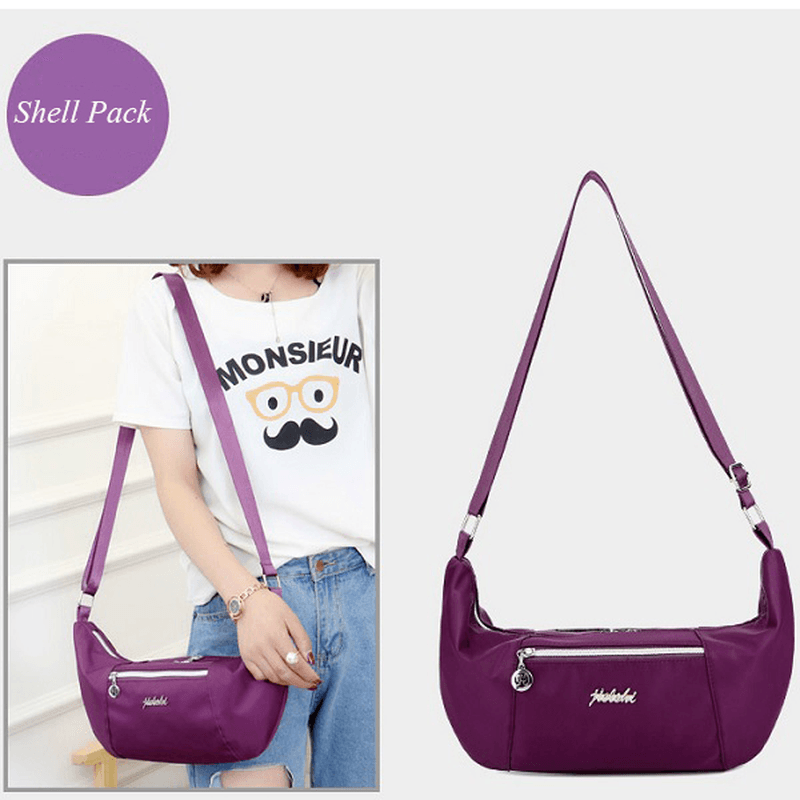 Women Nylon Light Weight Waterproof Casual Large Capacity Shoulder Bag Crossboby Bag - MRSLM