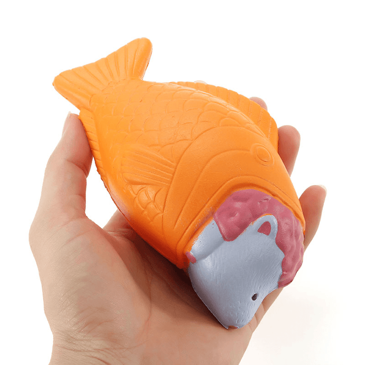 Squishy Fish Sheep Bread Cake 15Cm Slow Rising with Packaging Collection Gift Decor Soft Toy - MRSLM