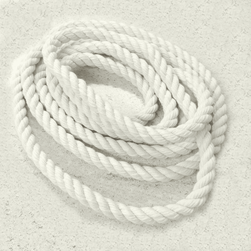 8Mm Diameter Macrame Cord Twisted Cotton Rope White Beige Handmake String for DIY Home Decorative Accessoreis - MRSLM