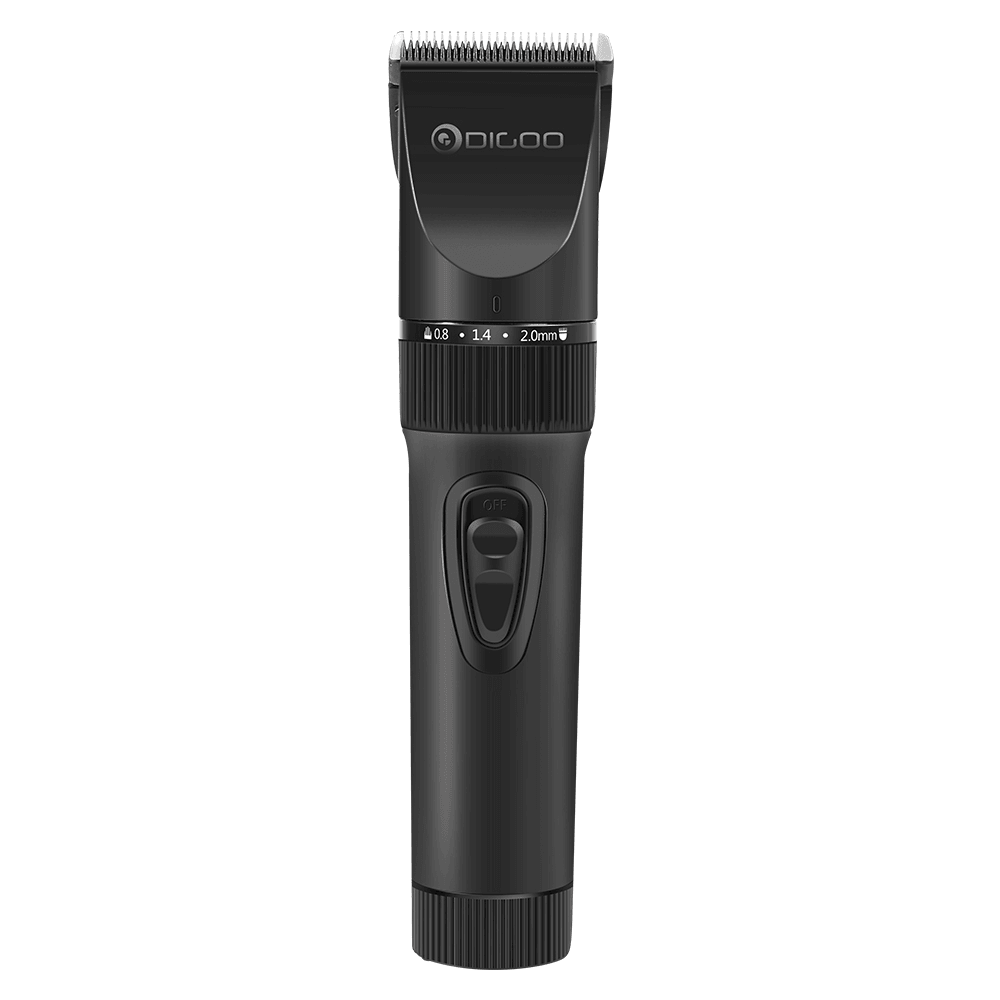 Digoo BB-T2 USB Ceramic R-Blade Hair Clipper Trimmer Rechargeable 4X Extra Limiting Comb Razor Silent Motor for Children Baby Men - MRSLM