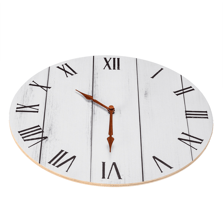 11 Inch DIY Wooden Wall Clock Diameter 28CM round Room Home Bar Office Decor - MRSLM