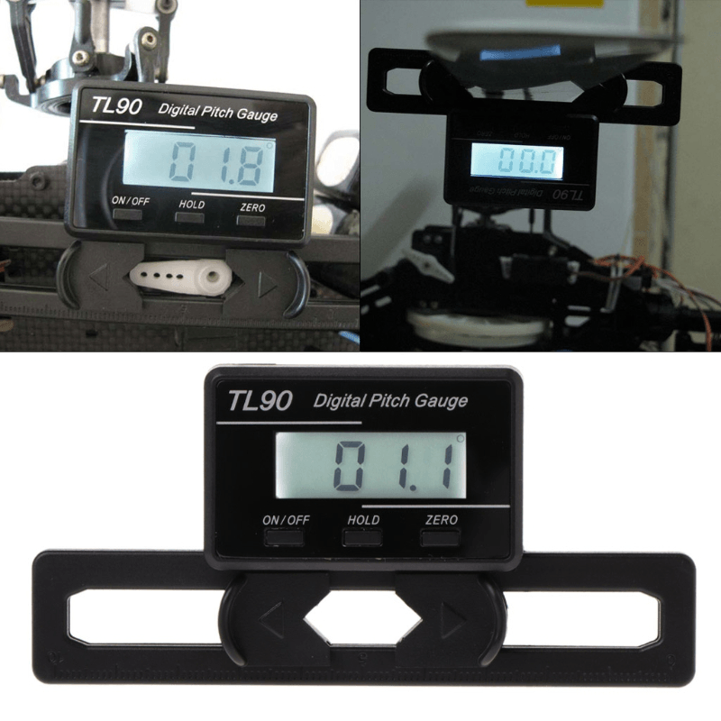 TL90 Digital Pitch Gauge LCD Backlight Display Blades Angle Measurement Tool - MRSLM