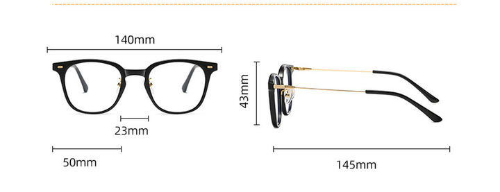 Glasses Frame New anti Blue Light Flat Lens - MRSLM