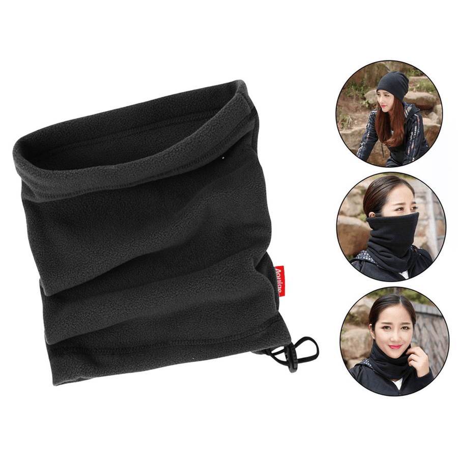 3-In-1 Unisex Winter Warm Neck Scarf Fleece Windproof Face Mask Bandana Hat Cycling Hiking - MRSLM