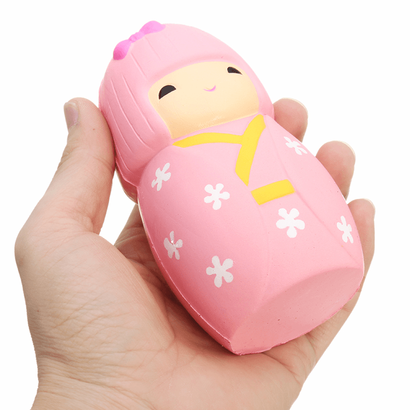 Squishy Sakura Cherry Blossom Girl Doll 11.5Cm Slow Rising with Packaging Collection Gift Decor Toy - MRSLM