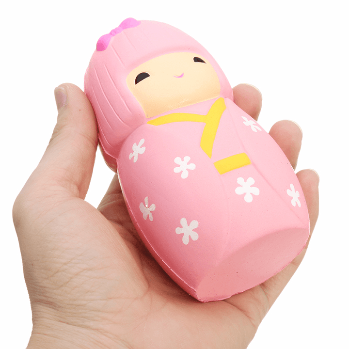 Squishy Sakura Cherry Blossom Girl Doll 11.5Cm Slow Rising with Packaging Collection Gift Decor Toy - MRSLM