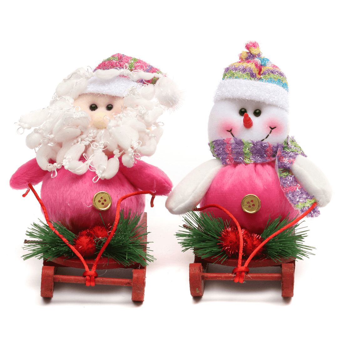 Christmas Santa Clau Snowman Sledding Christmas Party Decor - MRSLM