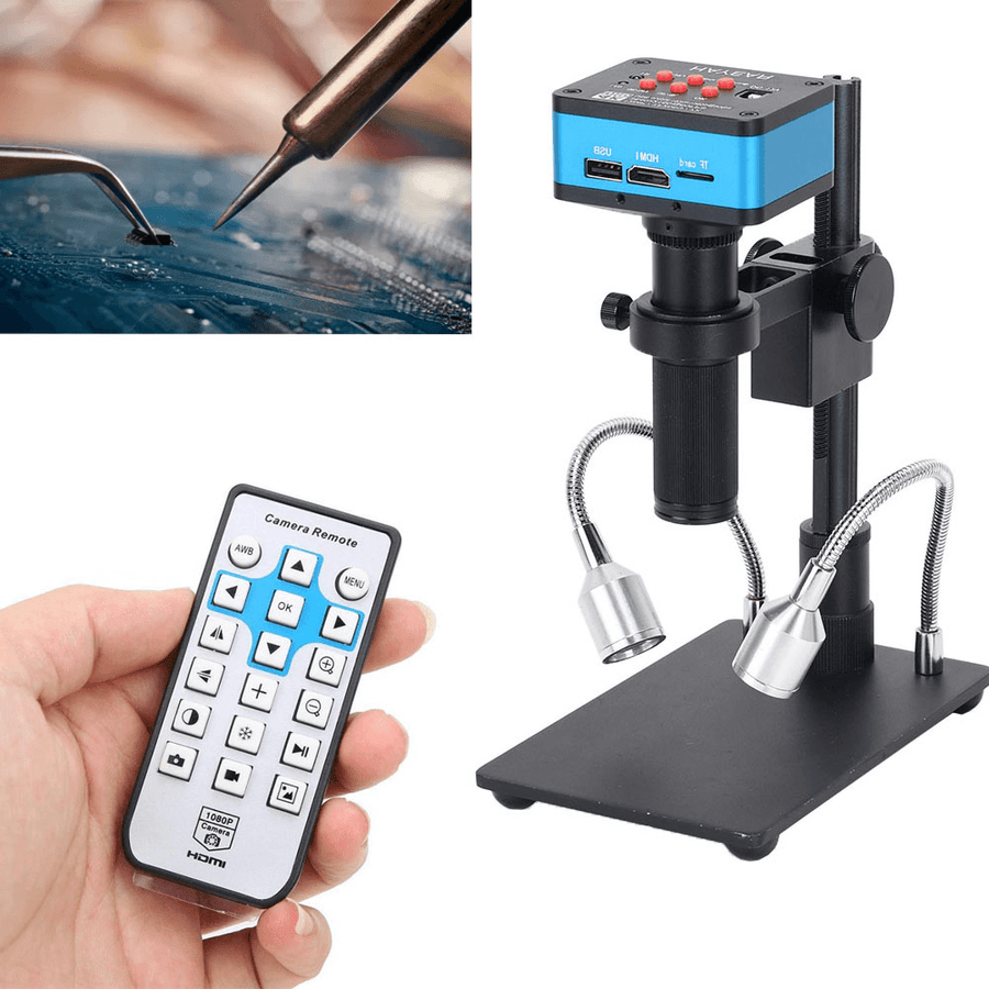 HAYEAR 4K CMOS UHD Digital Electronic Digital Industrial C Mount Video Microscope Camera for Phone Repair Teaching Demonstrate - MRSLM