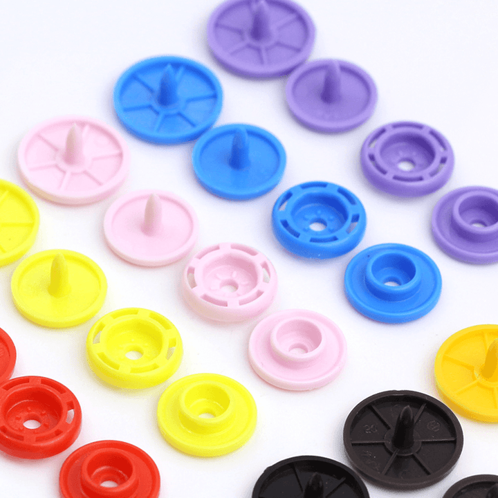 150 Sets T5 Snap Poppers Fasteners Press Studs Snaps Starter Plastic 1 Pliers - MRSLM