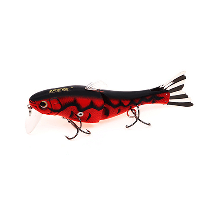 HF021 1Pc 95Mm 13G Minnow Fishing Lure Hard Bait 2 Sections Double Hook Luminous - MRSLM