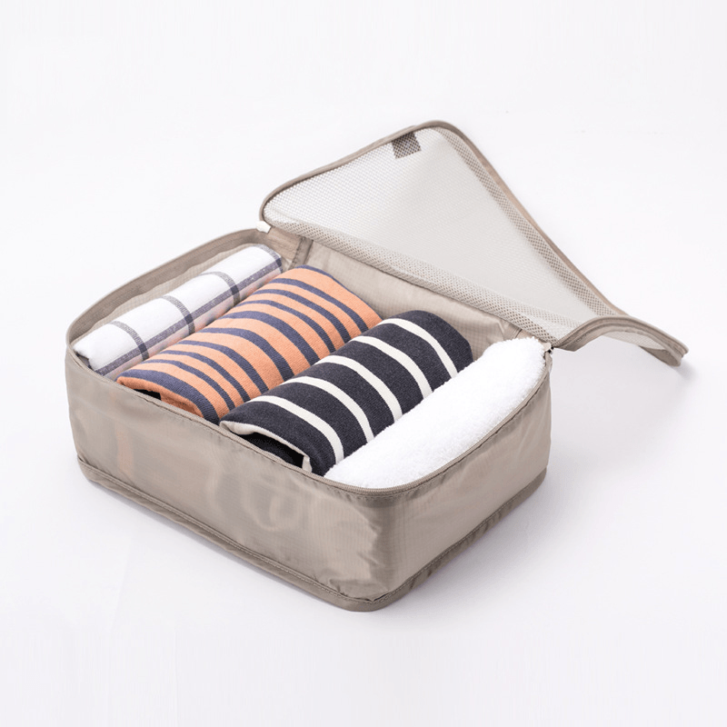 Ipree® Travel Foldable Clothes Storage Bag Waterproof Mesh Underwear Cosmetic Organizer Zipper Bag - MRSLM