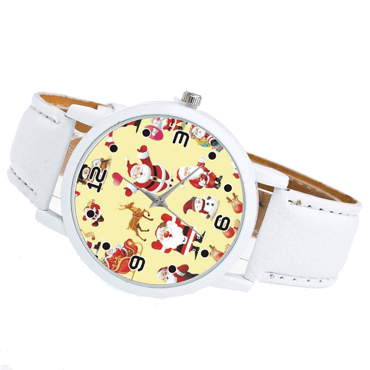 Cartoon Santa Claus Pattern Cute Kid Watch Fashion Children Quartz Watch - MRSLM