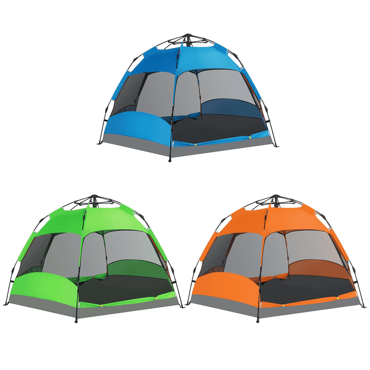 5-8 Person Portable Camping Tent Anti-Sun Waterproof Double Layer Fully Auto Outdoor Camping Tent - MRSLM