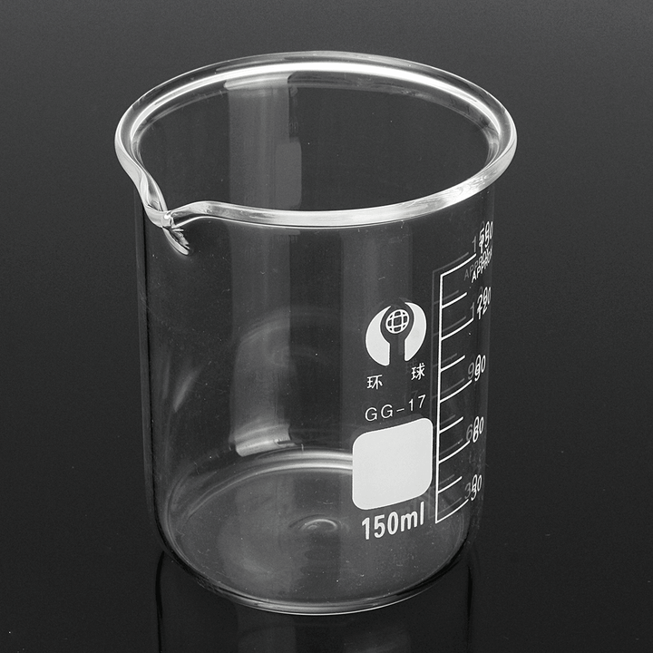 3Pcs 100Ml 150Ml 250Ml Beaker Set Graduated Borosilicate Glass Beaker Volumetric Measuring Lab Glassware - MRSLM